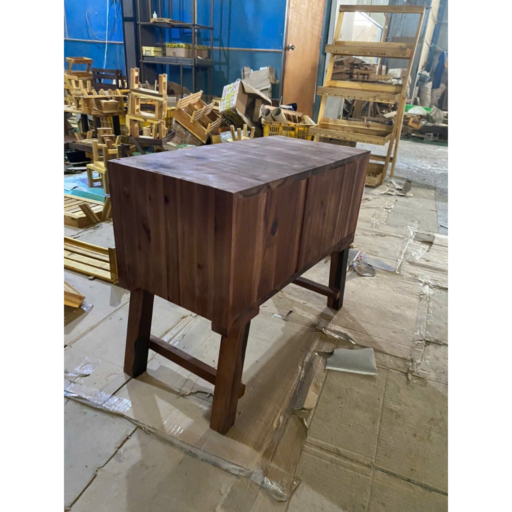 Bàn gỗ nhỏ có hộc đa năng Dài 40|60 Ngang 30 Cao 50 cm | BigBuy360 - bigbuy360.vn