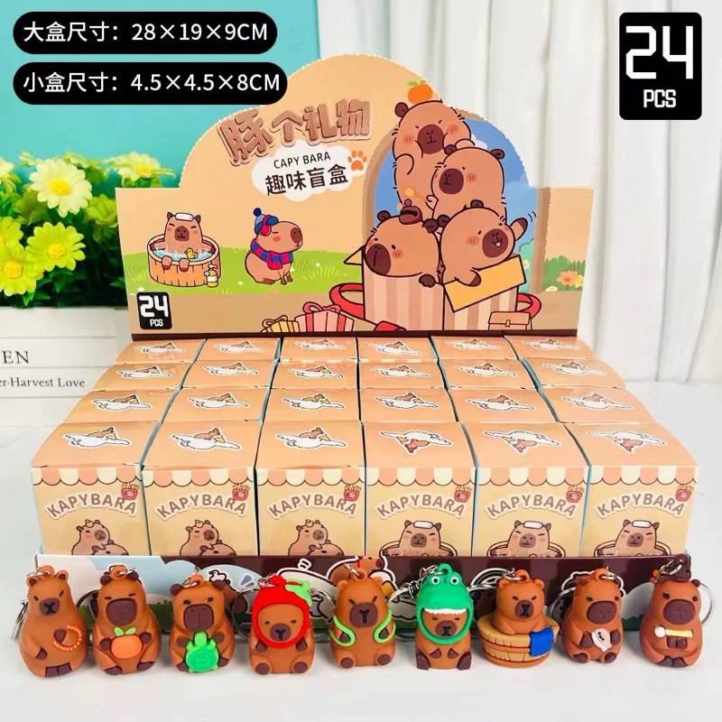 Blindbox hộp móc khóa labubu kuromi capybara, caby, baby,...  hộp quà bí mật đáng yêu