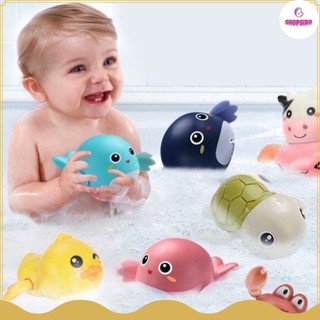 Đồ chơi nhà tắm: Vịt bơi, Cá heo, Cua bơi, Rùa bơi - Đồ chơi bơi trong nước có dây cót cho Bé yêu