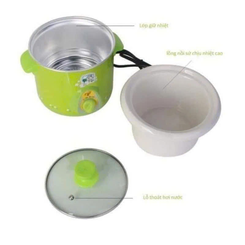 Free ship _ Hàng cao cấp - Nồi cháo  nấu chậm - Nồi ninh cháo chậm - Nồi kho cá