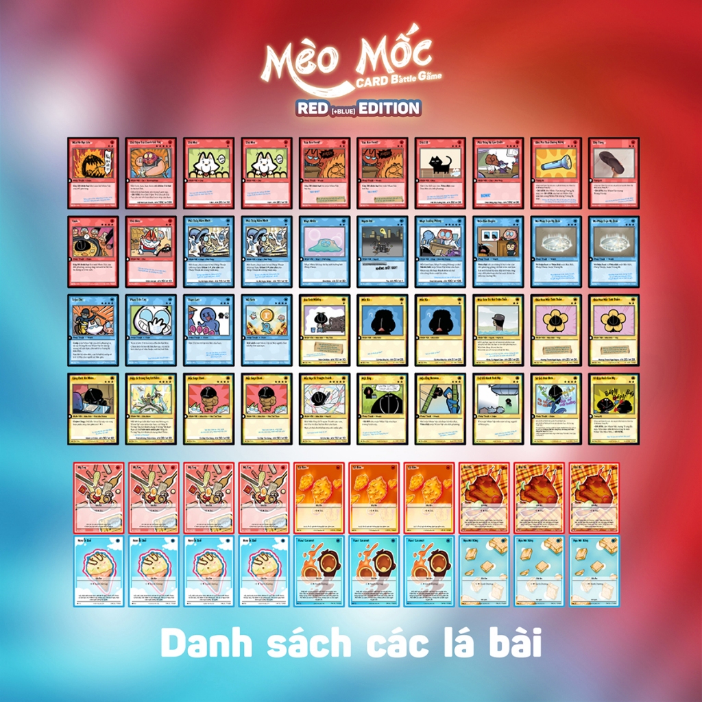 Ảnh Trò chơi thẻ bài Mèo Mốc Card Battle Game - Card Bo Góc Mèo Mốc - Game thẻ bài đối kháng Mèo Mốc TCG 2