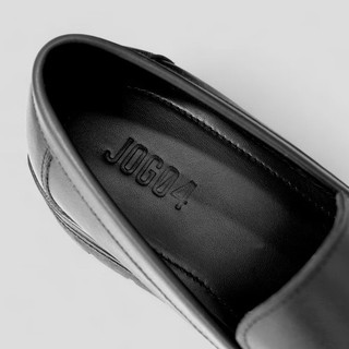 Giày Penny Loafer D3 - JOG04 , da bò nguyên tấm , đế cao su đúc cao 3,8cm ( D3 )