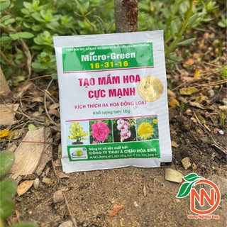 Combo 10 gói Siêu Kích Hoa 10g | Phân Bón Tạo Mầm Hoa Mạnh | 16-31-16 Micro-Green