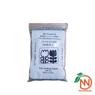 Phân Tan Chậm Chì Nhật Bản 14-13-13 Gói 500g - Bán Lẻ Từ Bao 10kg - Hi Control 180 Ngày