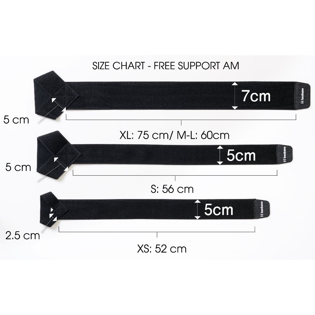 Đai cố định cổ chân Bonbone Free Supporter AM chất liệu nhẹ mỏng có thể mang khi vận động