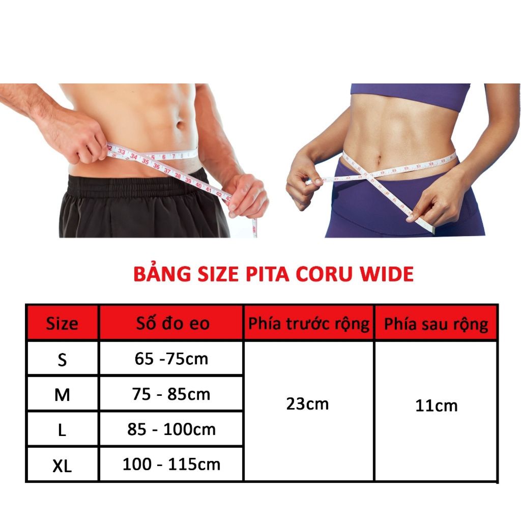 Đai lưng CHÍNH HÃNG Bonbone Pita Coru hỗ trợ đau lưng, cột sống, thoát vị đĩa đệm