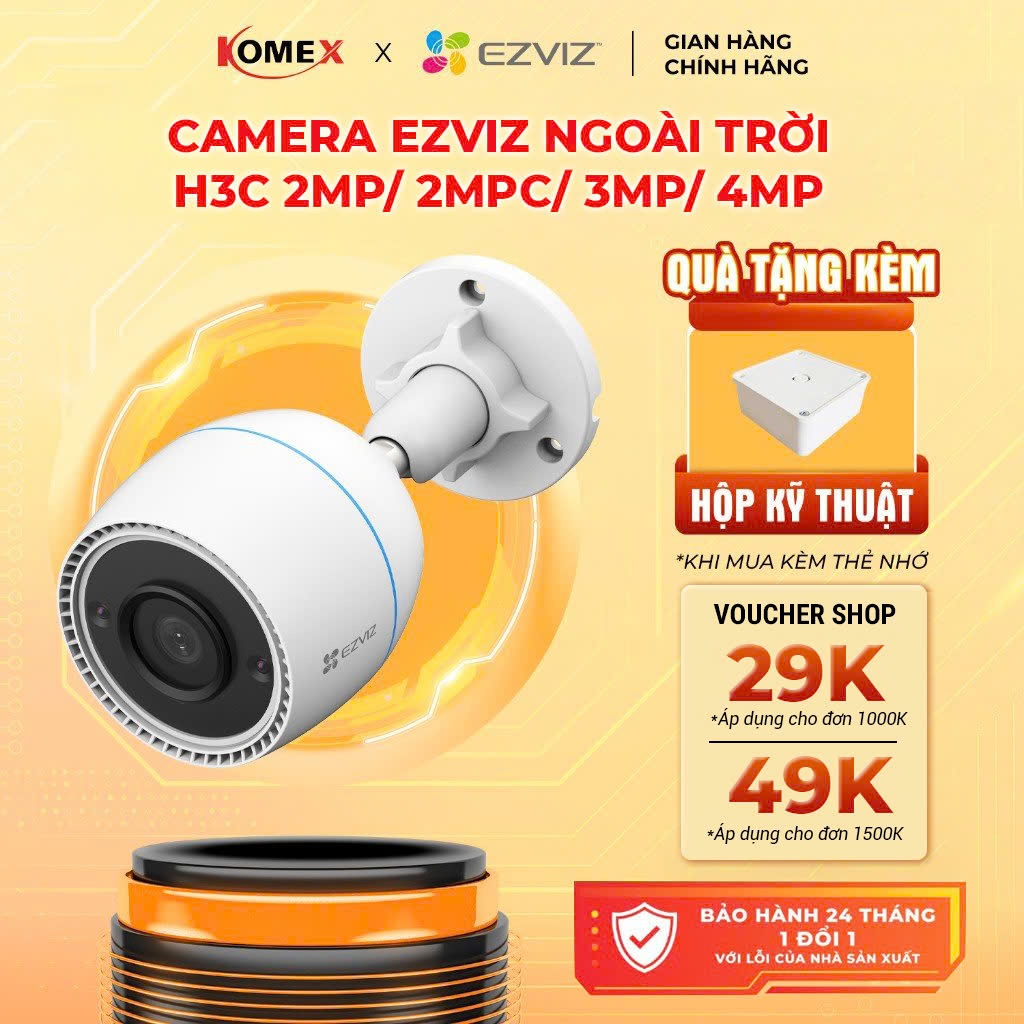 Camera ngoài trời Wifi EZVIZ - H3C 2MP / 2MPC/ 3MP / 4MP đàm thoại 2 ...