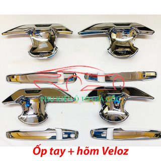 Ốp tay nắm, hõm cửa xe Toyota Veloz Cross đời 2022 - HIỆN NAY - nhựa ABS Mạ Crom cao cấp, sáng bóng