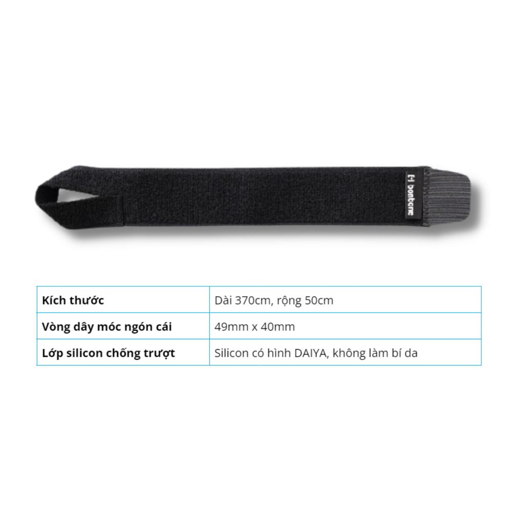 Đai cố định cổ tay Bonbone Wrist Bandage Freesize chất liệu đàn hồi, phù hợp cho người chơi thể thao