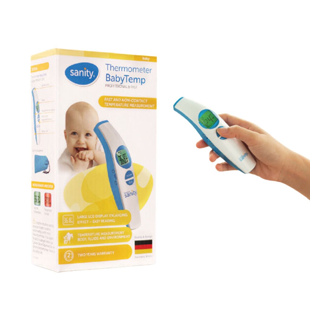 Nhiệt kế điện tử hồng ngoại Sanity AP 3116 đo trán, đo đa năng tự động chính xác trong 1s