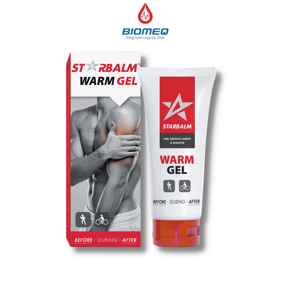 Gel làm nóng Starbalm Warm Gel 25ml 100ml giúp làm ấm nóng các vùng cơ tránh chấn thương vận động