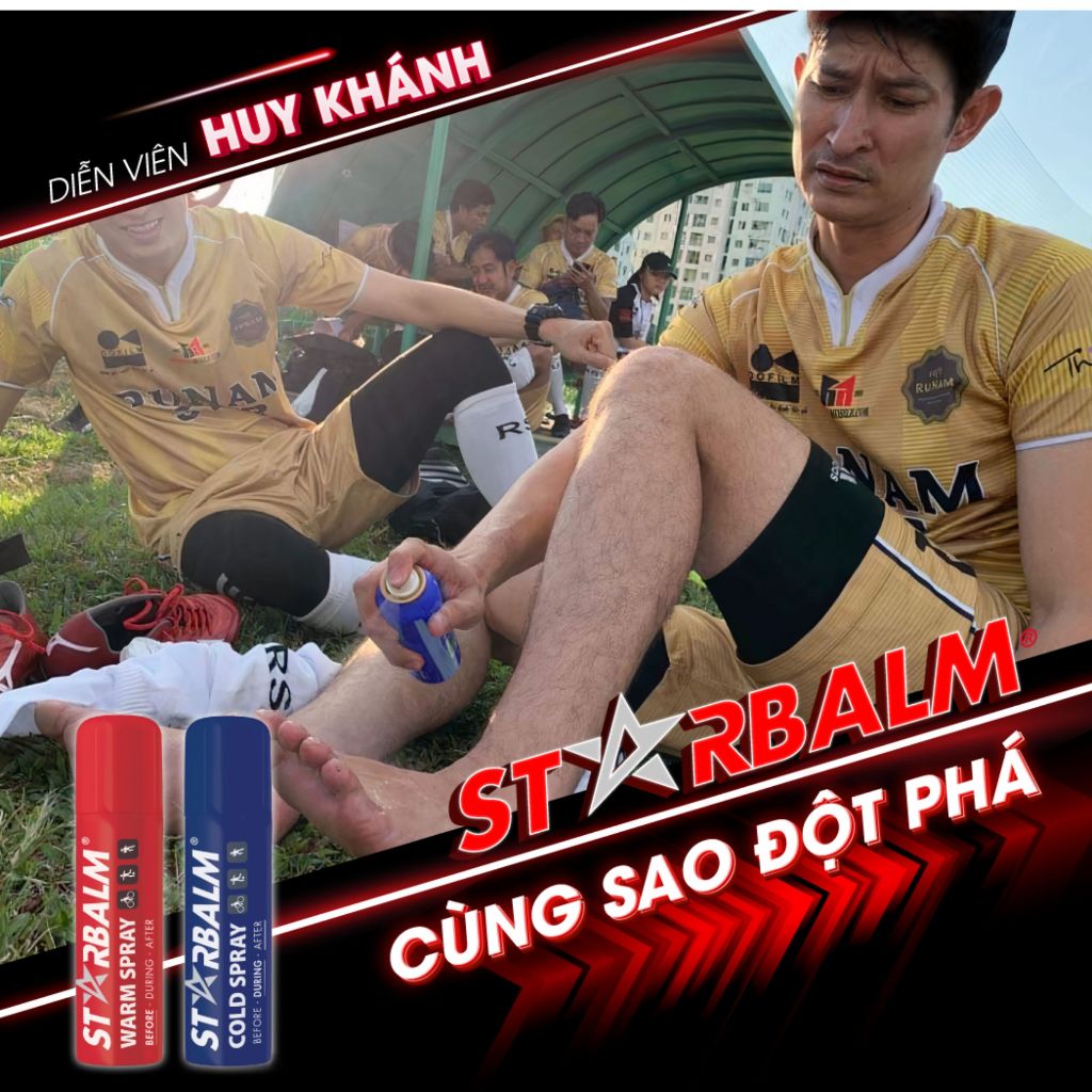 Chai lăn làm nóng cơ Starbalm 75ml làm ấm cơ bắp tăng sức bền vận động