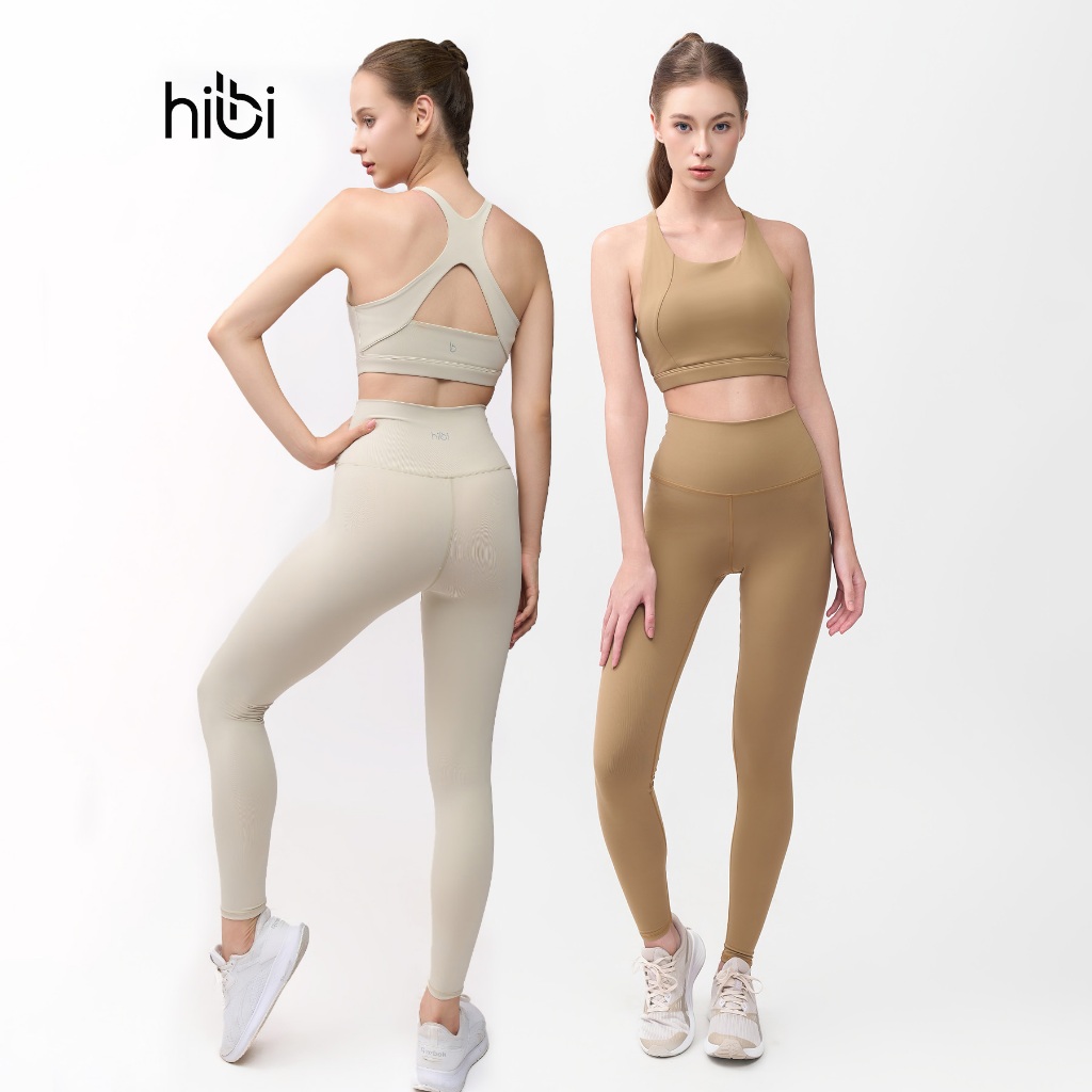 Ảnh Set Đồ Tập Yoga Luxury Hibi Sports H138, Áo Bra Khoét Lưng Tam Giác, Kèm Mút Ngực 1