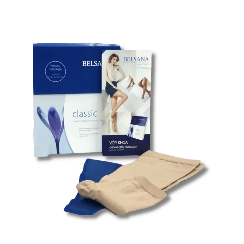Vớ đùi y khoa Belsana Classic AG tất phòng ngừa suy giãn tĩnh mạch sản xuất tại Đức