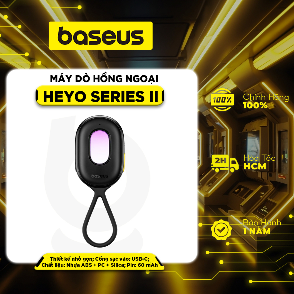 Ảnh Máy Dò Phát Hiện Camera Baseus Heyo Series II cảnh báo khi phát hiện camera, rung báo động chống trộm 1