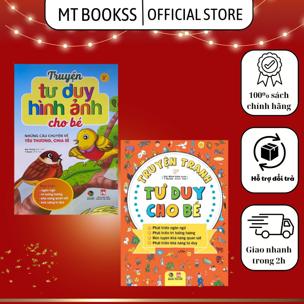 Combo Sách - Truyện Tranh Tư Duy Cho Bé + Những Câu Chuyện Về Yêu Thương, Chia Sẻ