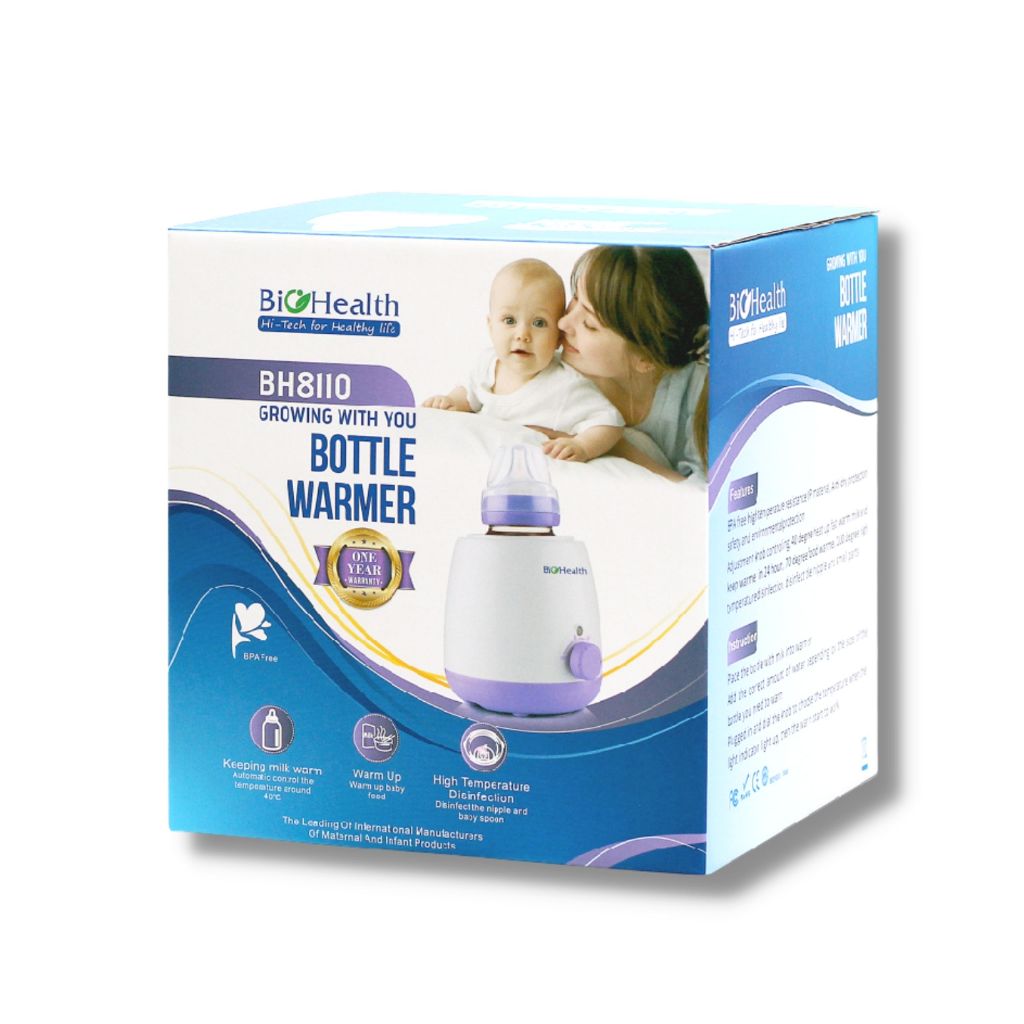 Máy hâm sữa BioHealth BH8110 làm nóng nhanh băng hơi nước hâm thức ăn và tiệt trùng vật dụng