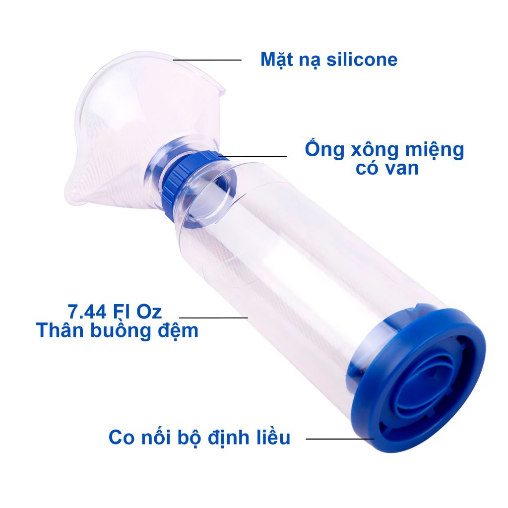 Buồng đệm khí dung buồng hít hen suyễn BioHealth BH01 tiện lợi cho cả trẻ nhỏ - Huy Le