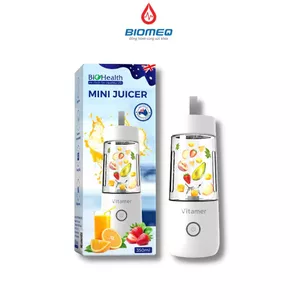 Máy xay sinh tố cầm tay đa năng Biohealth Mini Jucier 350ml có pin sạc