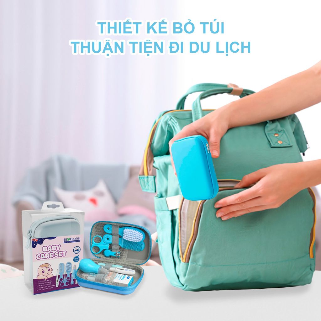 Bộ chăm sóc cá nhân cho bé BioHealth Baby Care combo 8 món vật dụng an toàn cho trẻ em