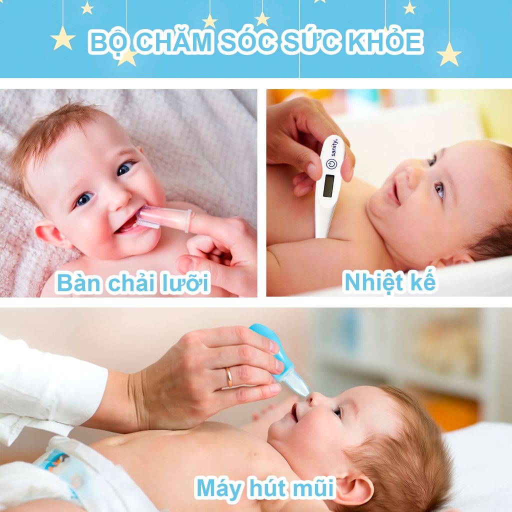 Bộ chăm sóc cá nhân cho bé BioHealth Baby Care combo 8 món vật dụng an toàn cho trẻ em