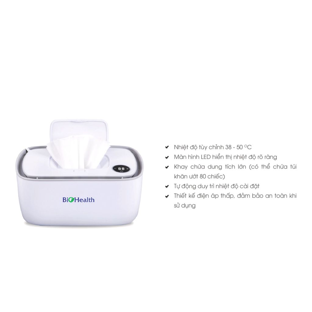 Máy làm ấm khăn ướt BioHealth BH8900 dung tích lớn, thiết kế sang trọng