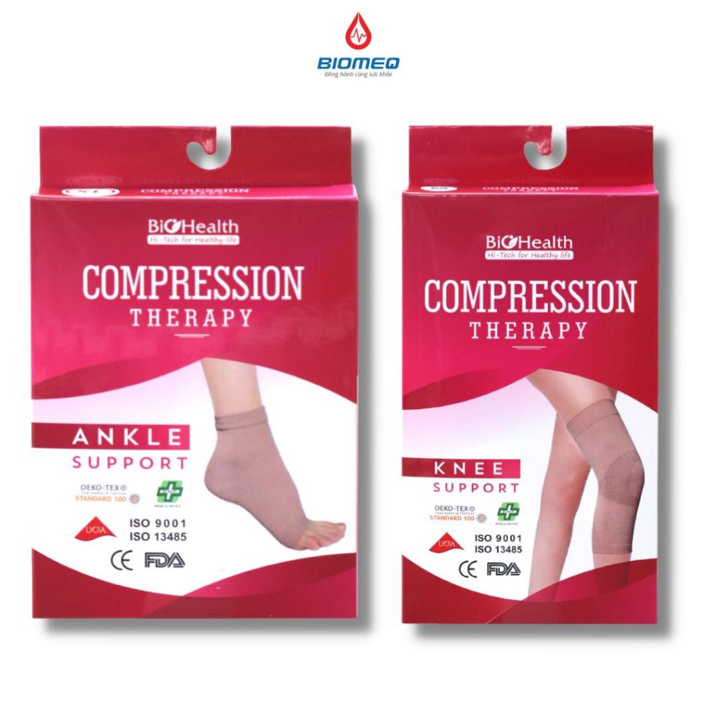 Đai bó gối, cổ chân Biohealth Ankle Support cố định khớp gối mắt cá cổ chân (1 chiếc)