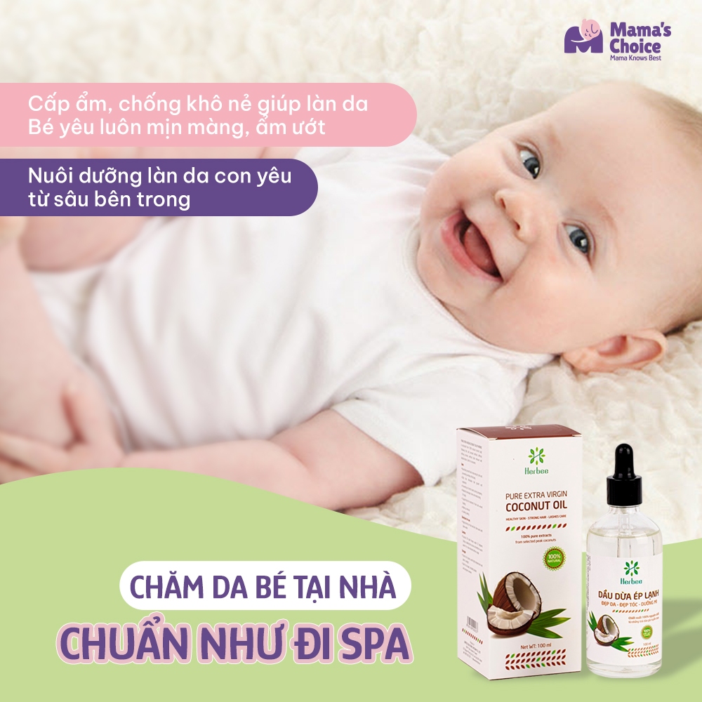 Dầu Dừa Ép Lạnh Herbee 100ml