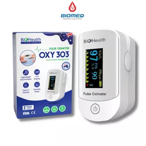 Máy đo oxy trong máu SPO2 Biohealth OXY 303 đo nhanh KHÔNG gây đau khi đo