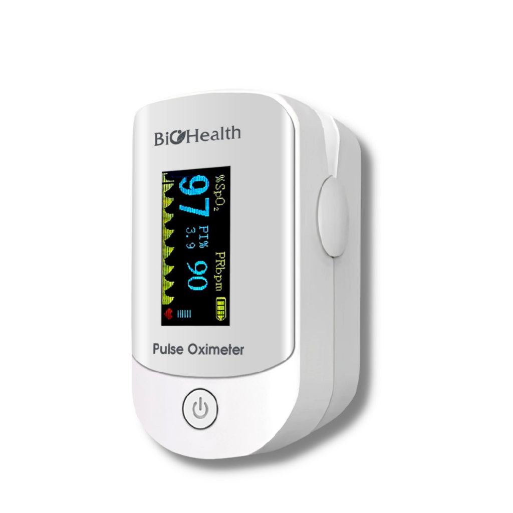 Máy đo oxy trong máu SPO2 Biohealth OXY 303 đo nhanh KHÔNG gây đau khi đo