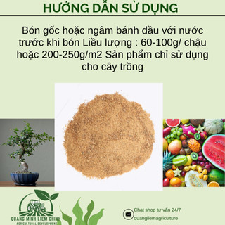 Bánh dầu đậu phộng Lavamix đã qua  xử lý dạng bột (túi 1kg), cung cấp hàm lượng hữu cơ cho cây trồng