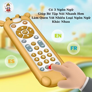 Đồ Chơi Điều Khiển Ti VI Ngộ Nghĩnh Có Âm Nhạc Dễ Thương Nhiều Màu Sắc Đồ Chơi Thông Minh Rèn Kĩ Năng Nghe Cho Bé