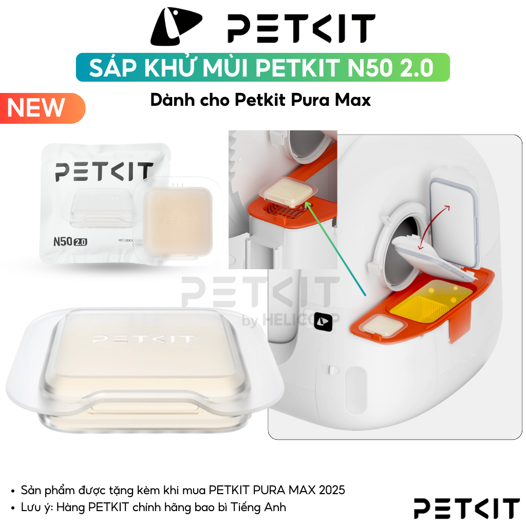 Ảnh Sáp Khử Mùi PETKIT N50 2.0 Dùng Cho Máy Dọn Phân Mèo Pura Max, Purobot Max Pro 3
