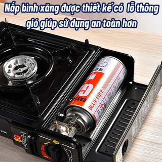 Bếp Gas Mini Du Lịch Chống Cháy Nổ, Chống Gió Công Suất 2900W, Chất Liệu Thép Không Gỉ Cao Cấp