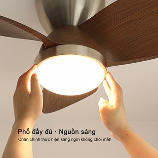 【COD】Quạt trần đèn LED ba màu 24/28 inch Gogeous Quạt trần đèn phòng khách /phòng ngủ