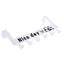 Móc treo đồ móc treo quần áo sau cửa Nice Day màu đen, trắng bằng thép chống gỉ