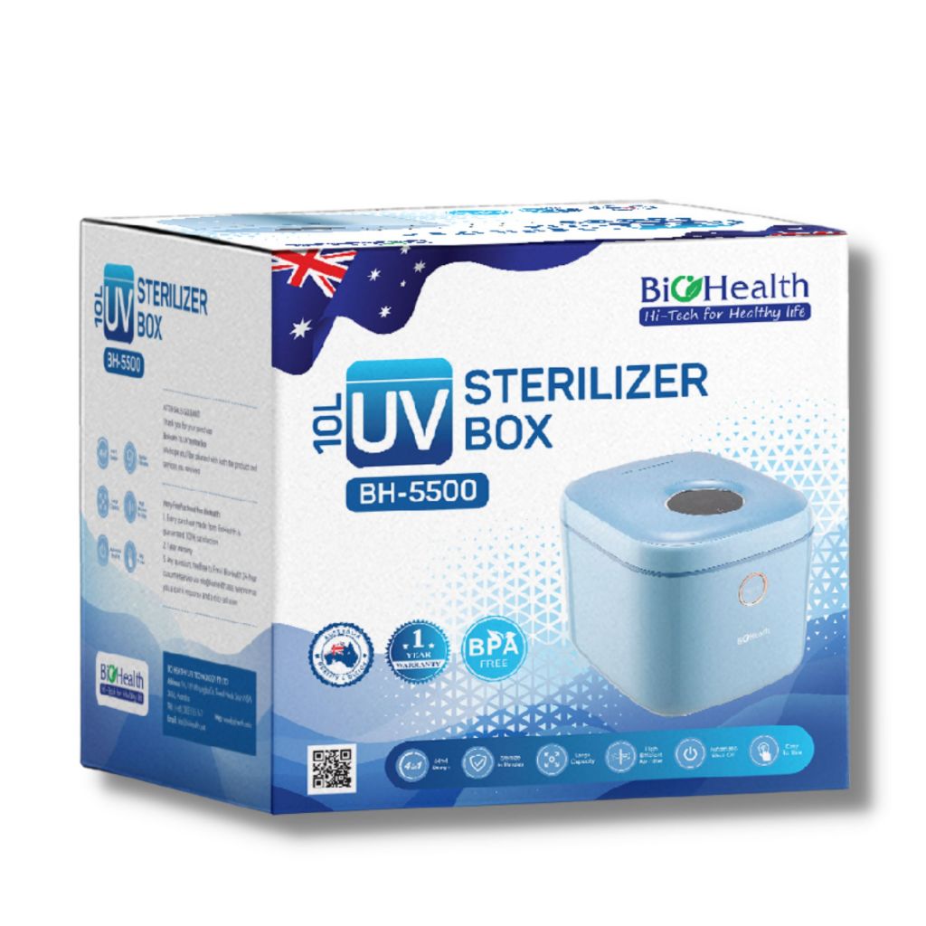 Máy tiệt trùng UV cửa trên 10L Biohealth BH5500 tích hợp nhỏ gọn và tiện lợi  - Bảo hành 1 năm