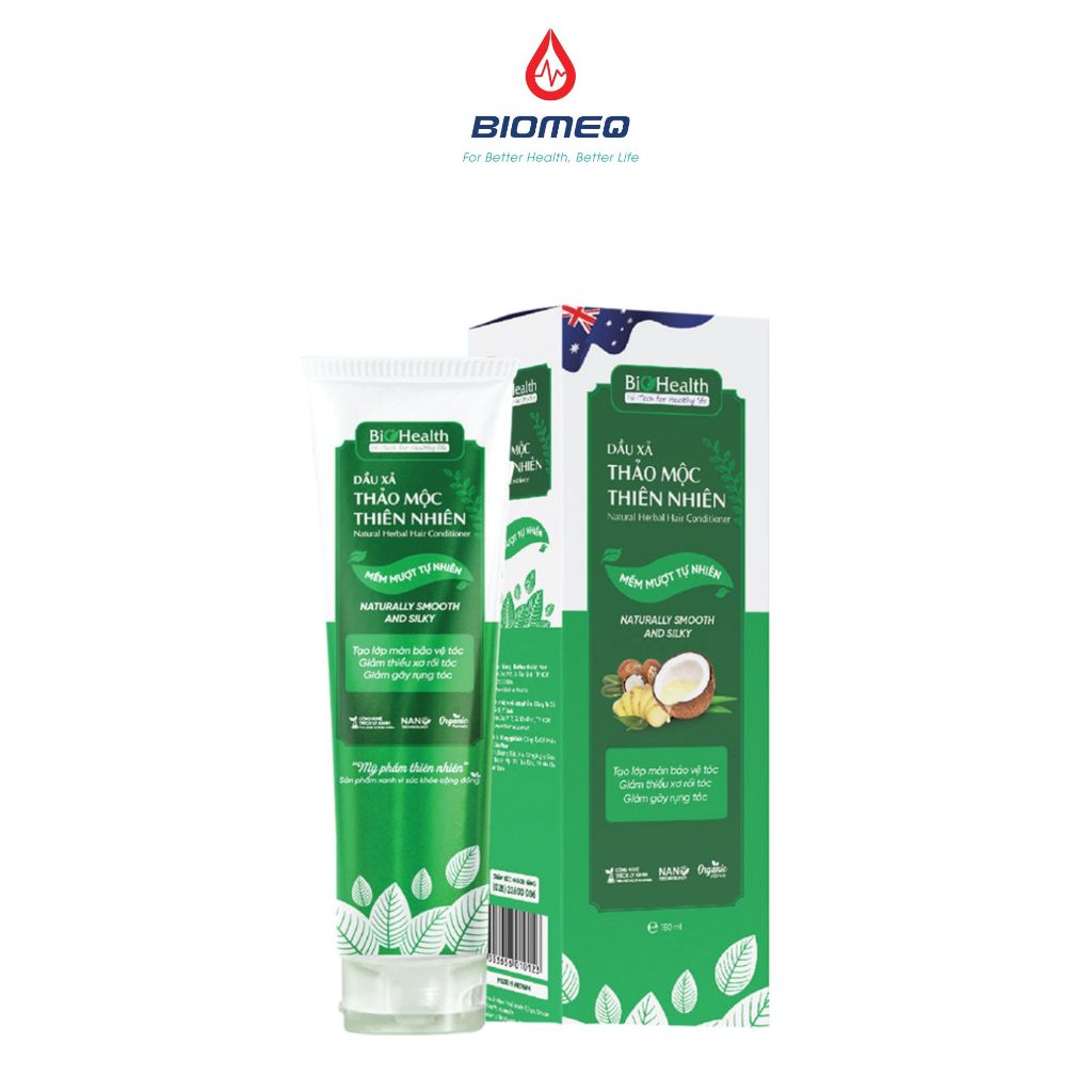 Dầu xả chiết xuất từ thảo mộc thiên nhiên 150ml Biohealth giúp làm mượt, giảm hư tổn tóc