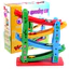 Đồ Chơi Xe Cầu Trượt 4 Tầng Bằng Gỗ Tặng Kèm 4 Ô Tô Cho Bé Yêu Phát Triển Tư Duy Trí Tuệ Toàn Diện