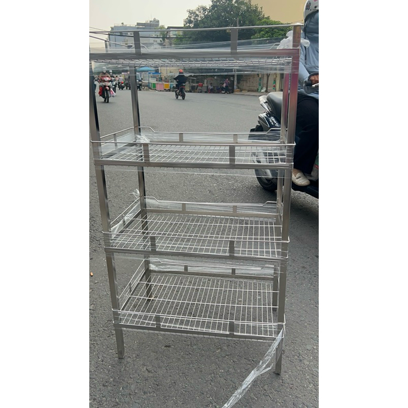 kệ inox hai tầng giá tại xưởng(nhận đặt hàng theo yêu cầu