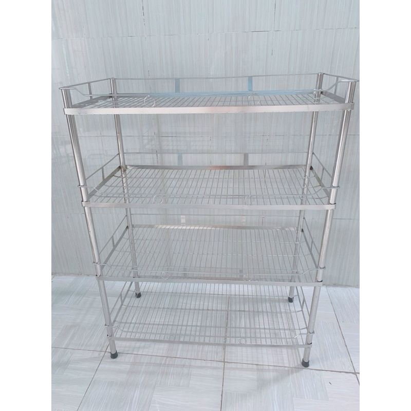 kệ inox hai tầng giá tại xưởng(nhận đặt hàng theo yêu cầu