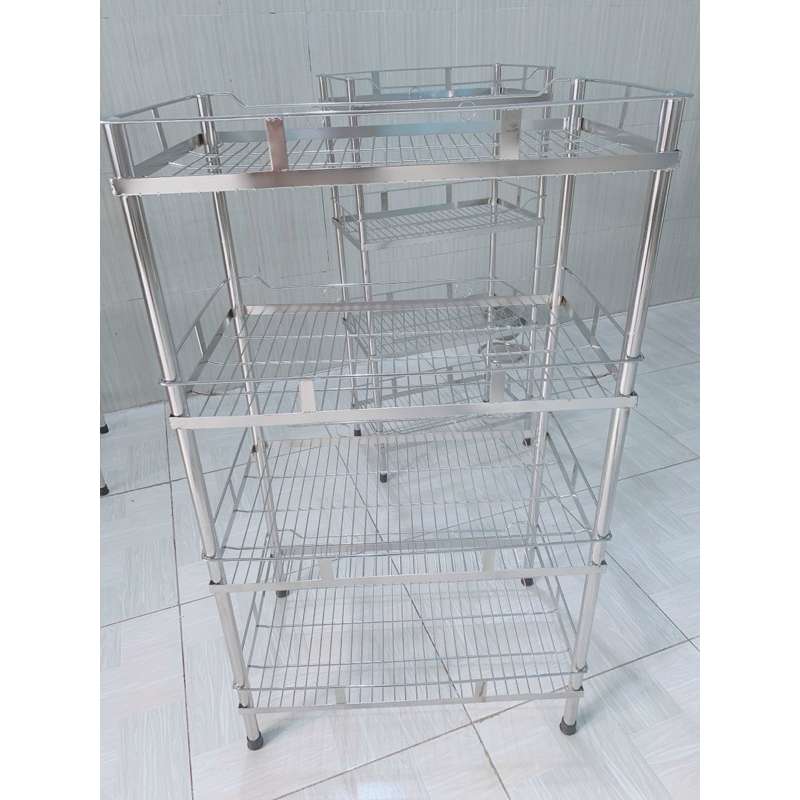 kệ inox hai tầng giá tại xưởng(nhận đặt hàng theo yêu cầu
