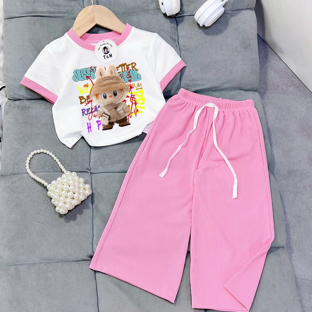 [8-40Kg] Đồ bộ bé gái HOT TREND chất vải dày mịn thoáng mát được các bé yêu thích BGP03