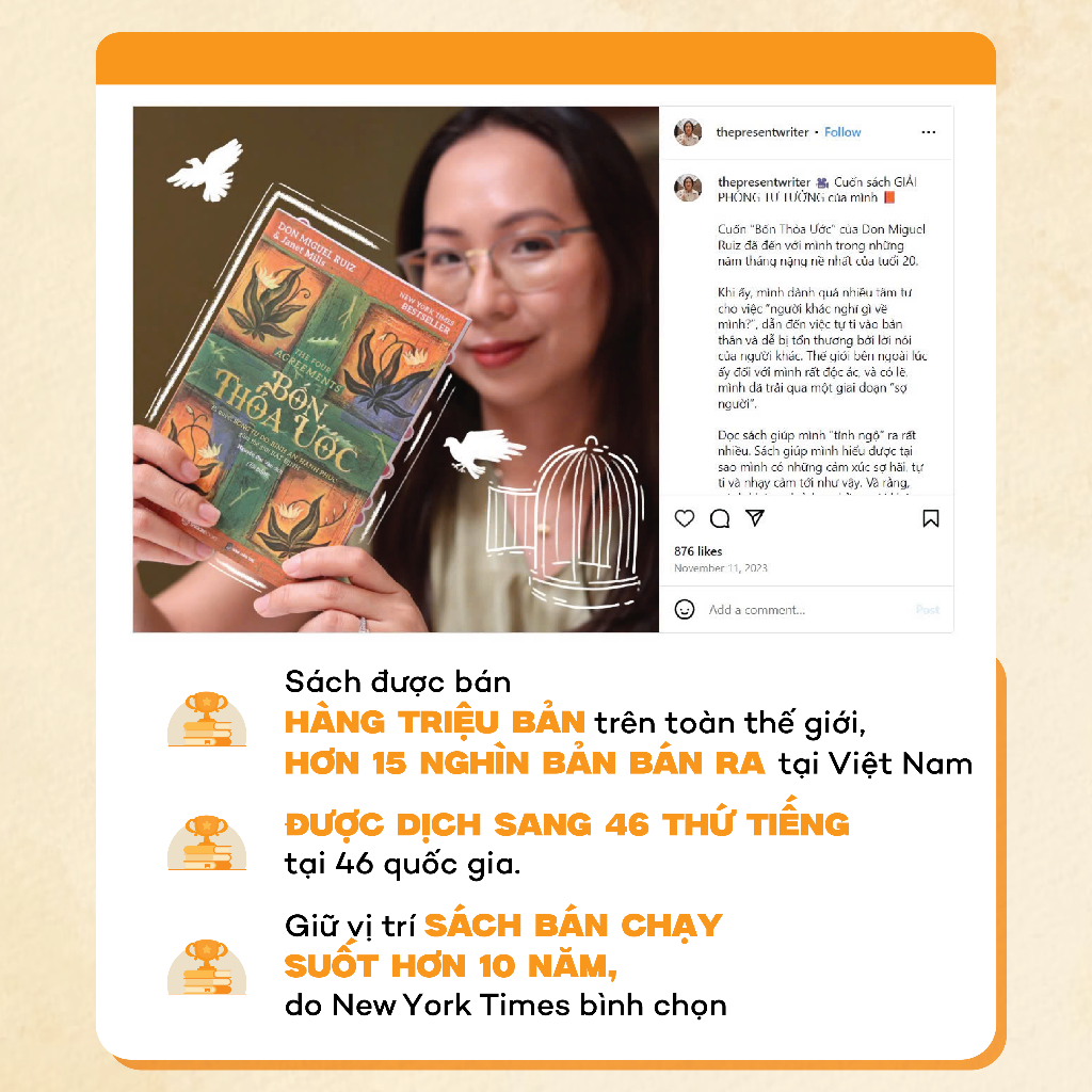Ảnh Sách - Bốn Thỏa Ước - Tác giả Janet Mills, don Miguel Ruiz 2
