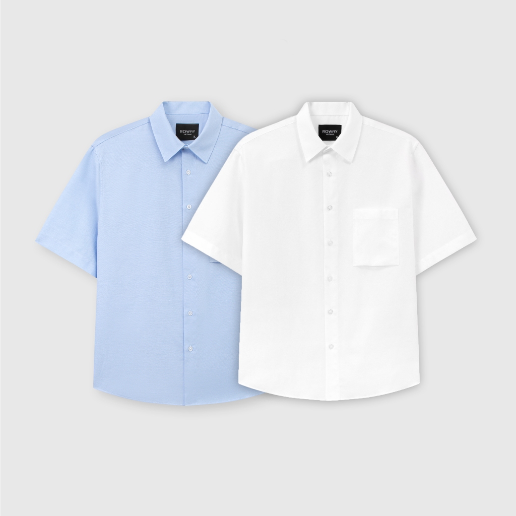 Áo Sơ Mi ROWAY Reguler Cộc Tay Oxford V2 | Shopee Việt Nam