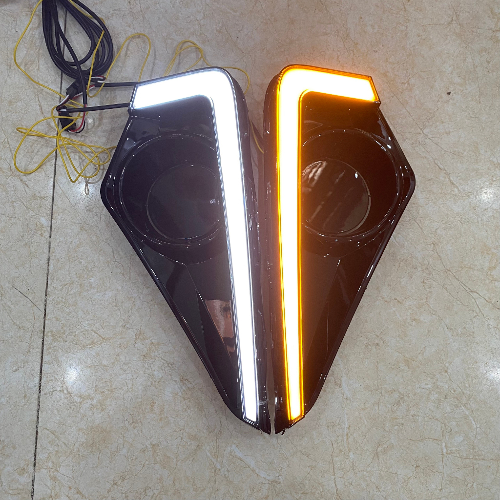 Bộ đèn led gầm trước, sau xe Toyota Veloz Cross 2022 - 2024 - 3 chế độ phanh, langtec và xinhan - mẫu có đèn cao cấp