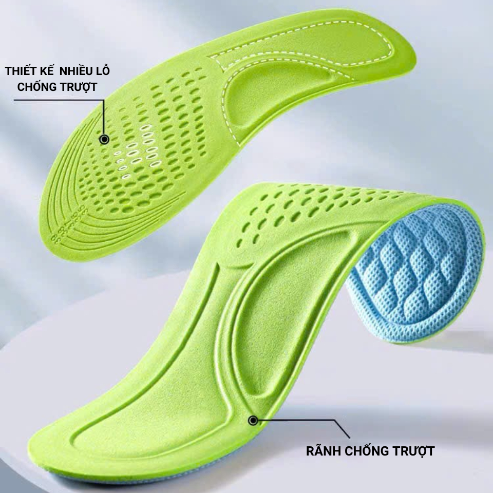 Ảnh Miếng Lót Giày Khử Mùi bằng Tinh Chất Bạc Hà và Ngải Cứu MINSU M2358 Thoáng Khí, Kháng Khuẩn Cho Giày Thể Thao Nam Nữ 3