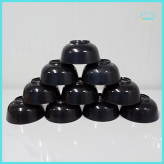 [Kho sỉ] Combo 10 chén nhựa melamine màu đen nhám sang đẹp - Hùng home