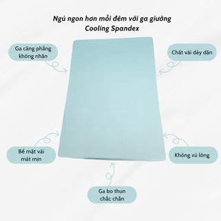Ga giường Lụa Thun Lạnh Spandex Hân Võ 1m6 1m8 họa tiết dễ thương mát mịn, drap ga bo thun 1m6x2m 1m8x2m