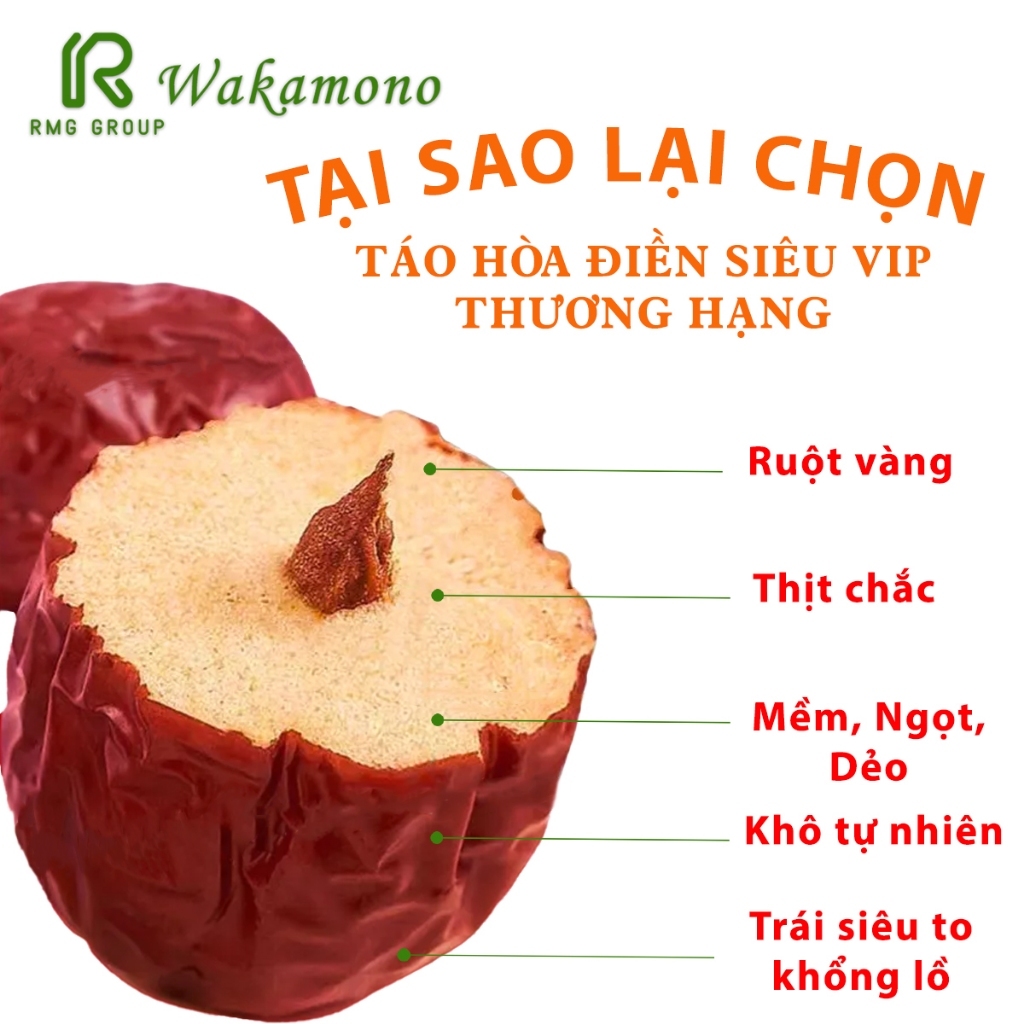 Combo 2KG Táo đỏ Wakamono Organic dòng Hoà Đền VỤ MỚI size 80-90 quả, không chất bảo quản, ruột vàng, nhiều mật, ăn ngon